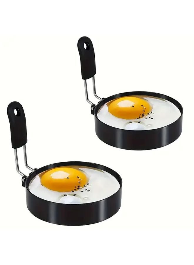 Heavy Duty Stainless Steel Egg Ring 1pc For Perfect Round Eggs Burgers Easy Clean - Image 1